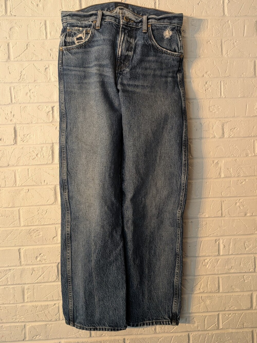 KHAITE Washed Blue Straight Leg Women’s Jeans